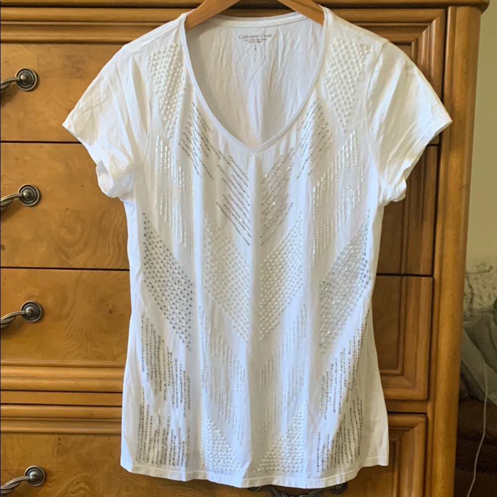Coldwater Creek beaded tee